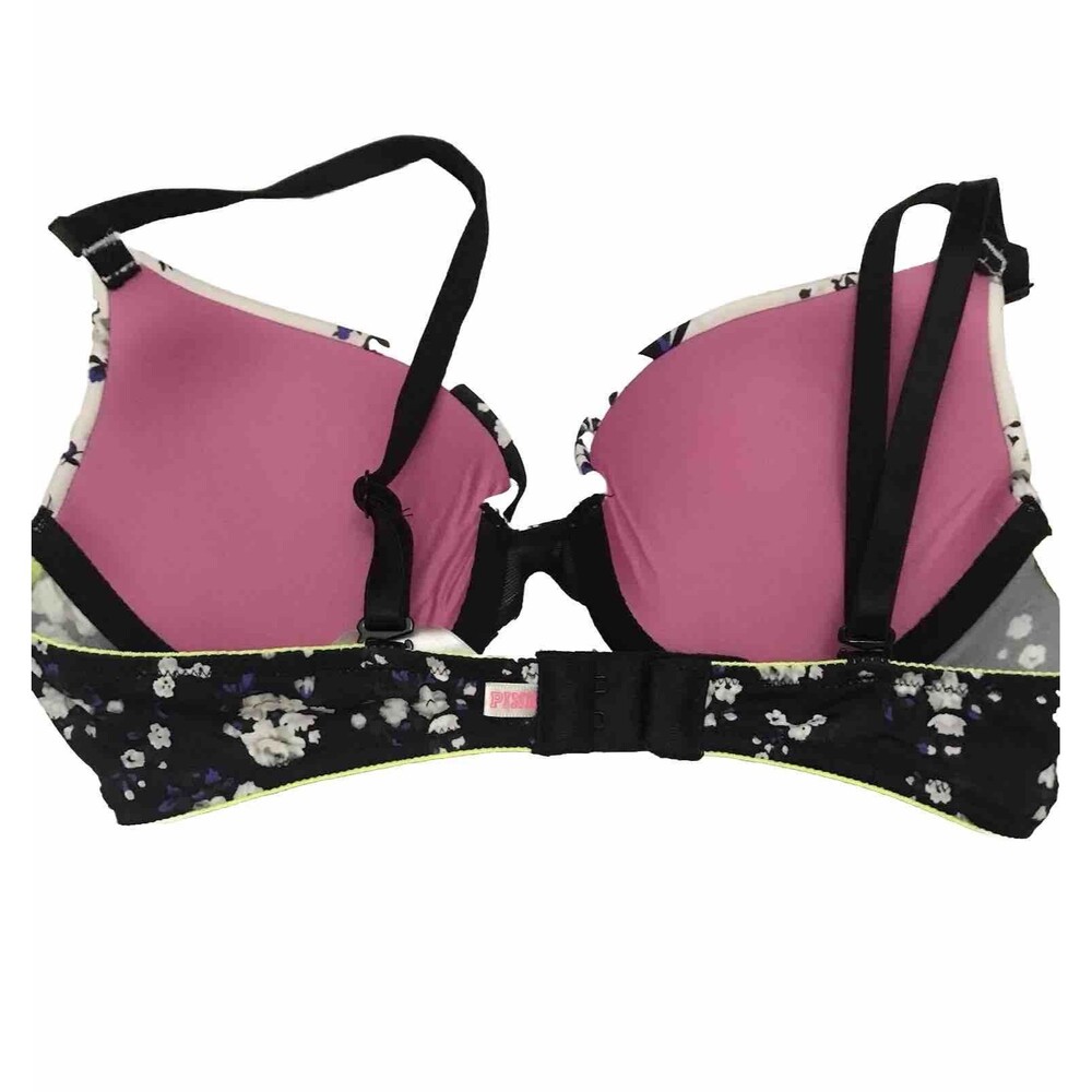 PINK Victoria’s Secret Bra Floral Multicolor Size 32A - Picture 11 of 15